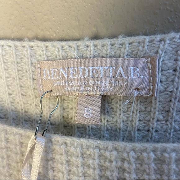Bendetta B Cream Sweater Wool Cashmere Blend Small NWT - Picture 3 of 8